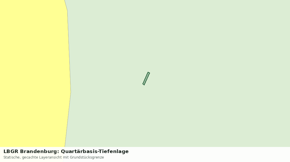 Statische Kartenansicht: LBGR Brandenburg: Quartärbasis-Tiefenlage