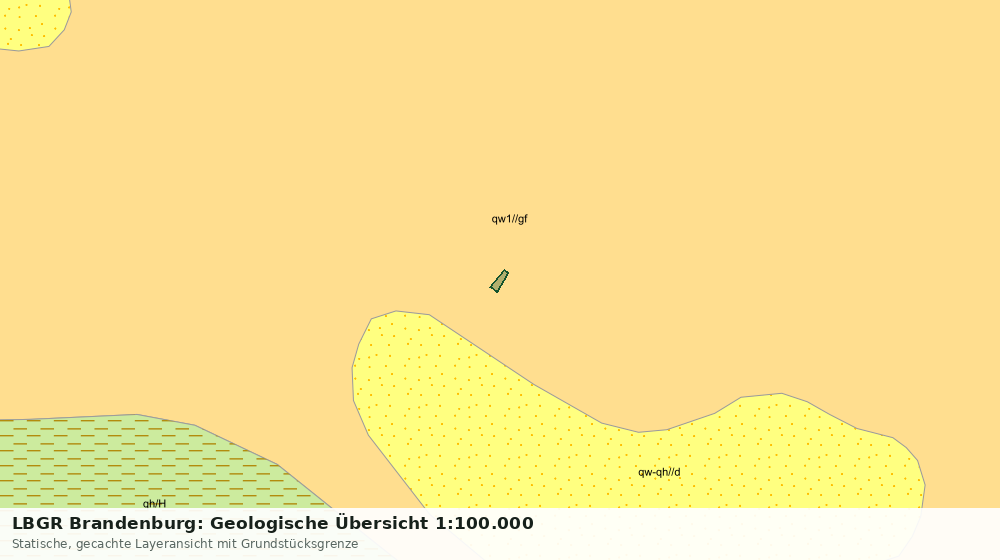 Statische Kartenansicht: LBGR Brandenburg: Geologische Übersicht 1:100.000