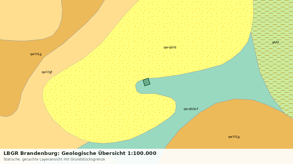 Statische Kartenansicht: LBGR Brandenburg: Geologische Übersicht 1:100.000