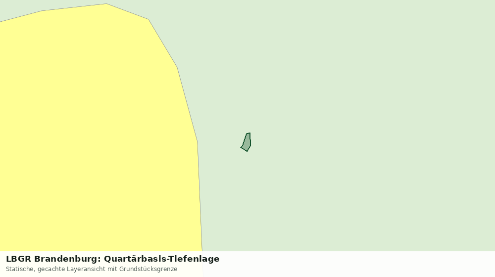 Statische Kartenansicht: LBGR Brandenburg: Quartärbasis-Tiefenlage