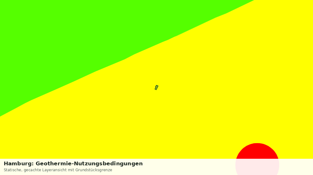 Statische Kartenansicht: Hamburg: Geothermie-Nutzungsbedingungen