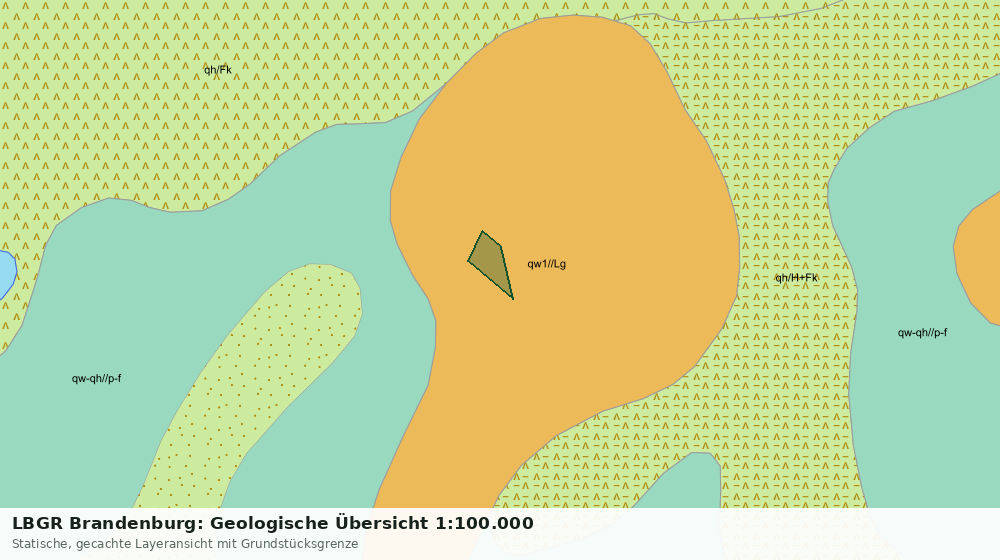 Statische Kartenansicht: LBGR Brandenburg: Geologische Übersicht 1:100.000