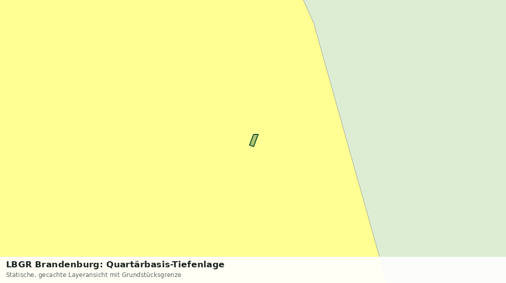Statische Kartenansicht: LBGR Brandenburg: Quartärbasis-Tiefenlage