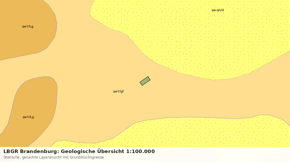 Statische Kartenansicht: LBGR Brandenburg: Geologische Übersicht 1:100.000