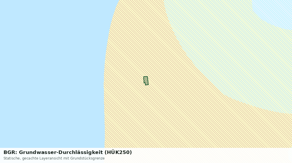 Statische Kartenansicht: BGR: Grundwasser-Durchlässigkeit (HÜK250)