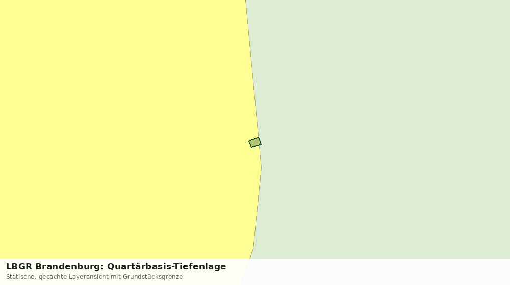 Statische Kartenansicht: LBGR Brandenburg: Quartärbasis-Tiefenlage