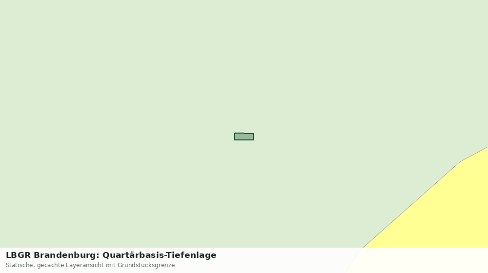 Statische Kartenansicht: LBGR Brandenburg: Quartärbasis-Tiefenlage