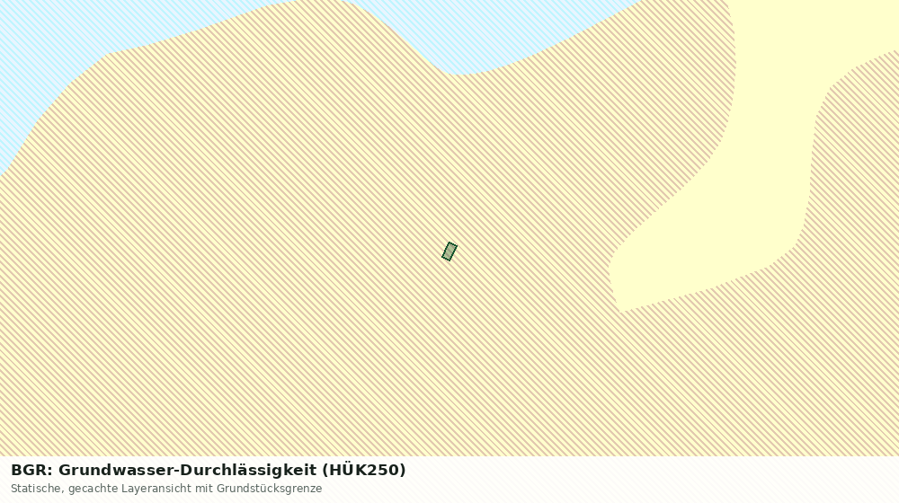 Statische Kartenansicht: BGR: Grundwasser-Durchlässigkeit (HÜK250)