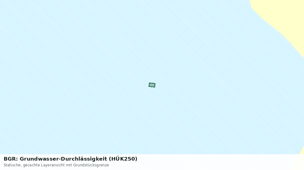 Statische Kartenansicht: BGR: Grundwasser-Durchlässigkeit (HÜK250)