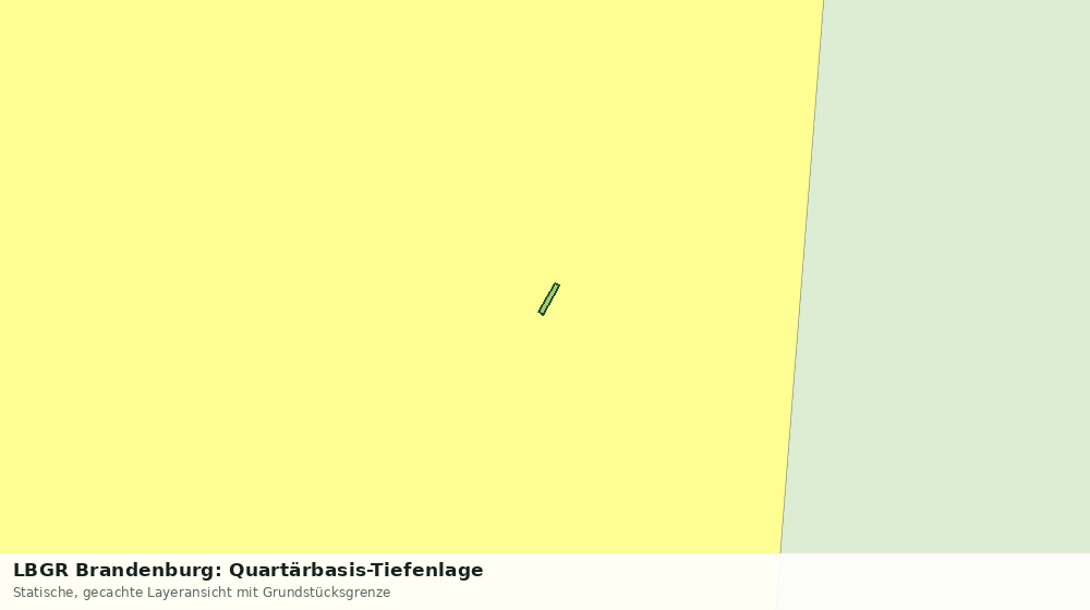 Statische Kartenansicht: LBGR Brandenburg: Quartärbasis-Tiefenlage