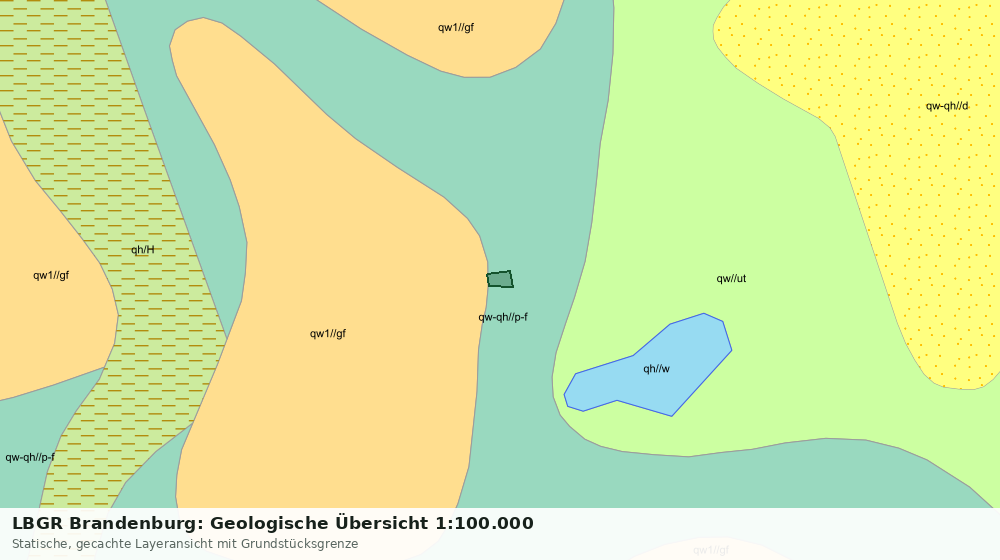 Statische Kartenansicht: LBGR Brandenburg: Geologische Übersicht 1:100.000