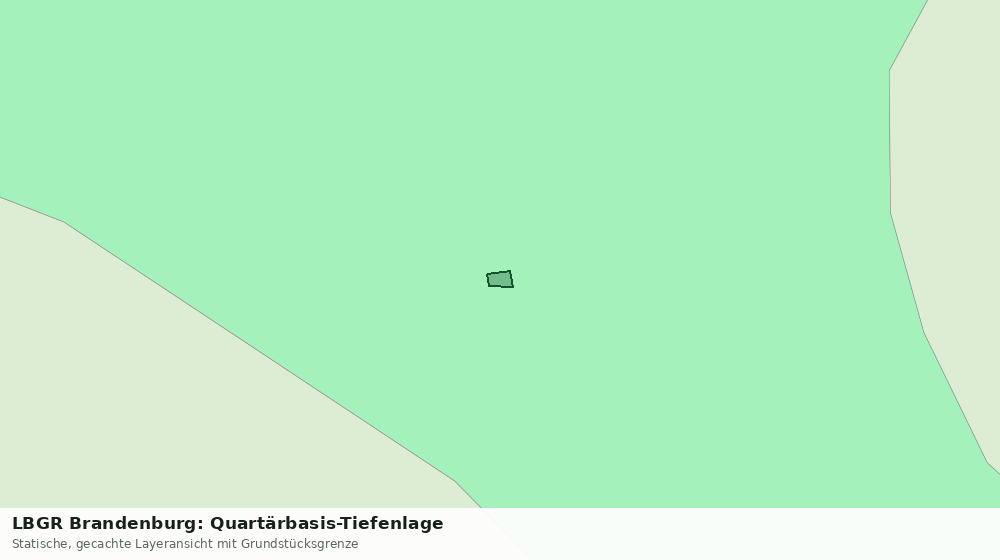 Statische Kartenansicht: LBGR Brandenburg: Quartärbasis-Tiefenlage