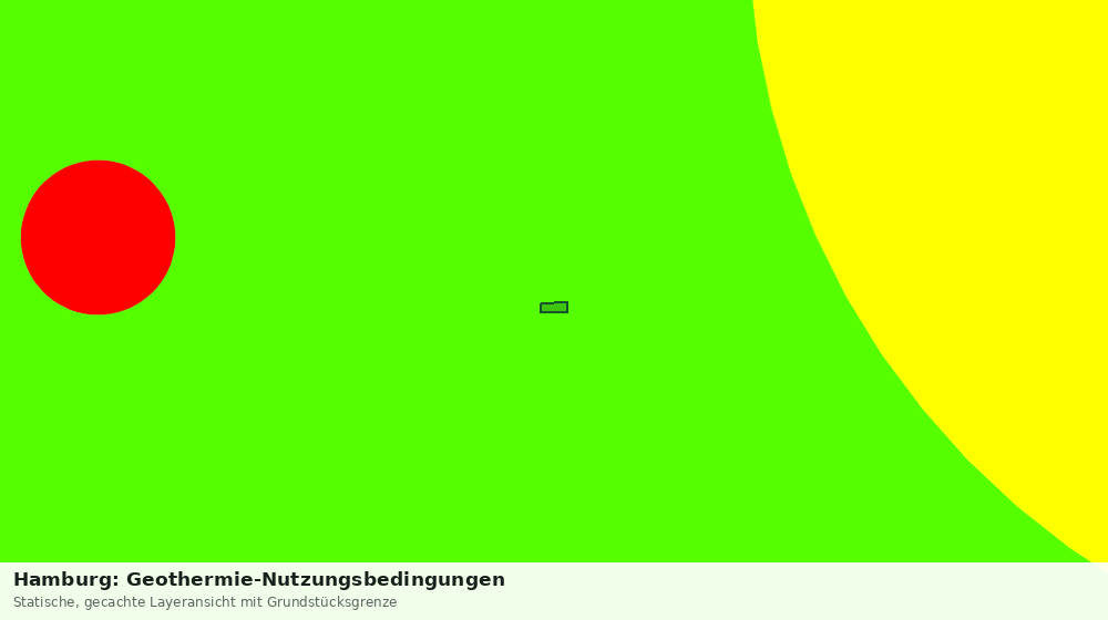 Statische Kartenansicht: Hamburg: Geothermie-Nutzungsbedingungen