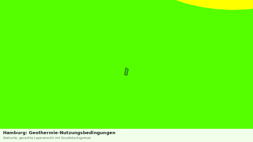 Statische Kartenansicht: Hamburg: Geothermie-Nutzungsbedingungen
