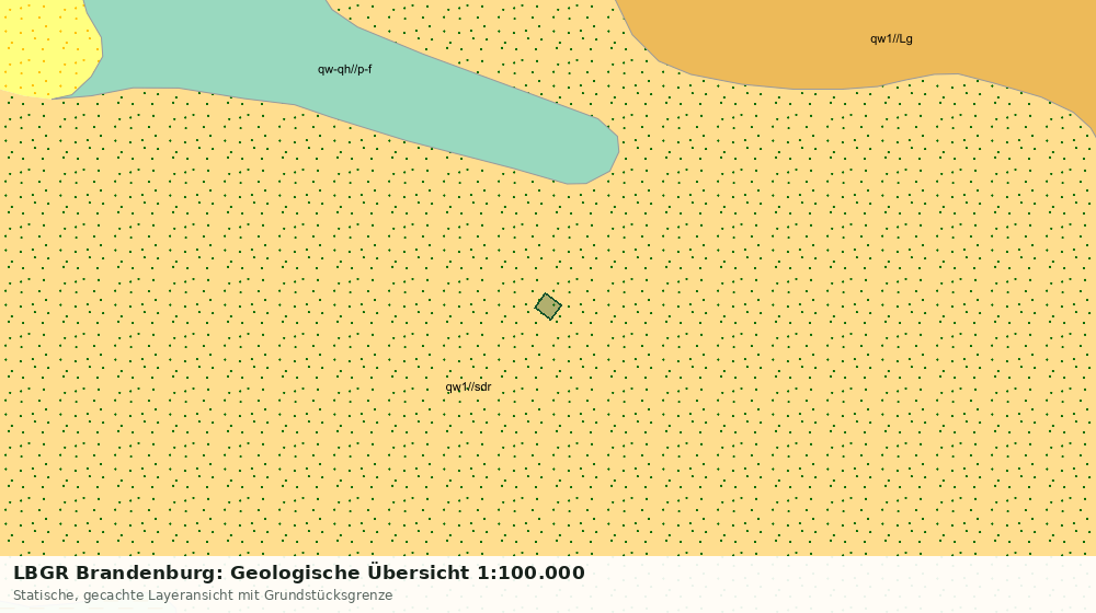 Statische Kartenansicht: LBGR Brandenburg: Geologische Übersicht 1:100.000