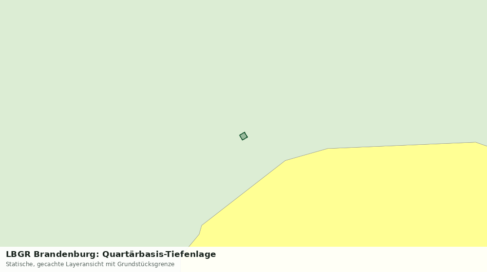 Statische Kartenansicht: LBGR Brandenburg: Quartärbasis-Tiefenlage