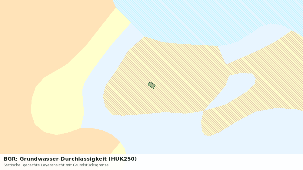 Statische Kartenansicht: BGR: Grundwasser-Durchlässigkeit (HÜK250)
