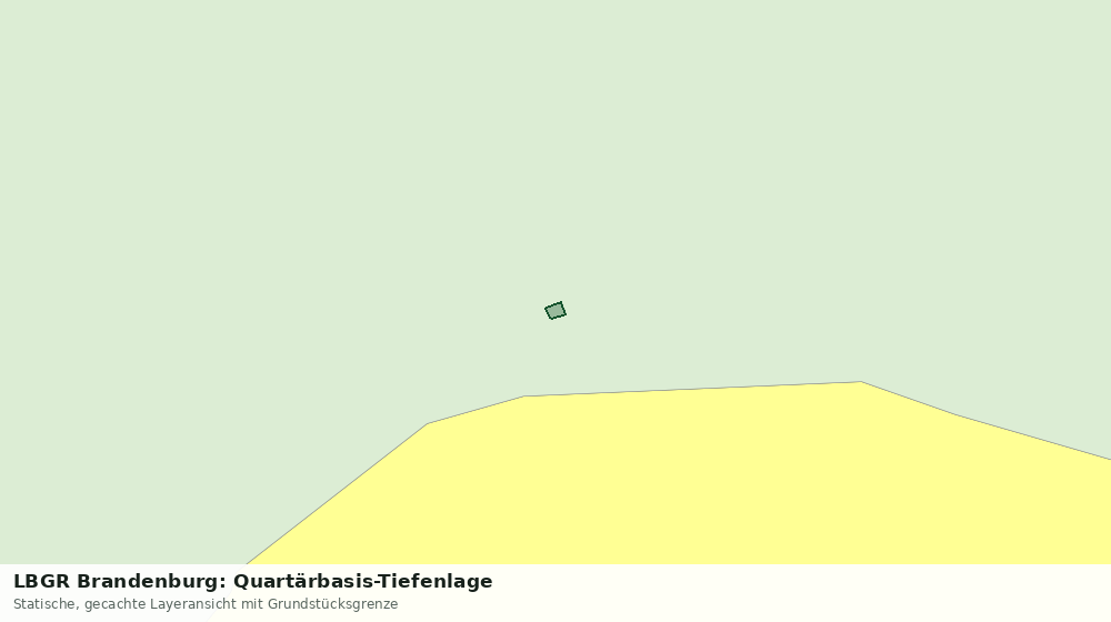 Statische Kartenansicht: LBGR Brandenburg: Quartärbasis-Tiefenlage