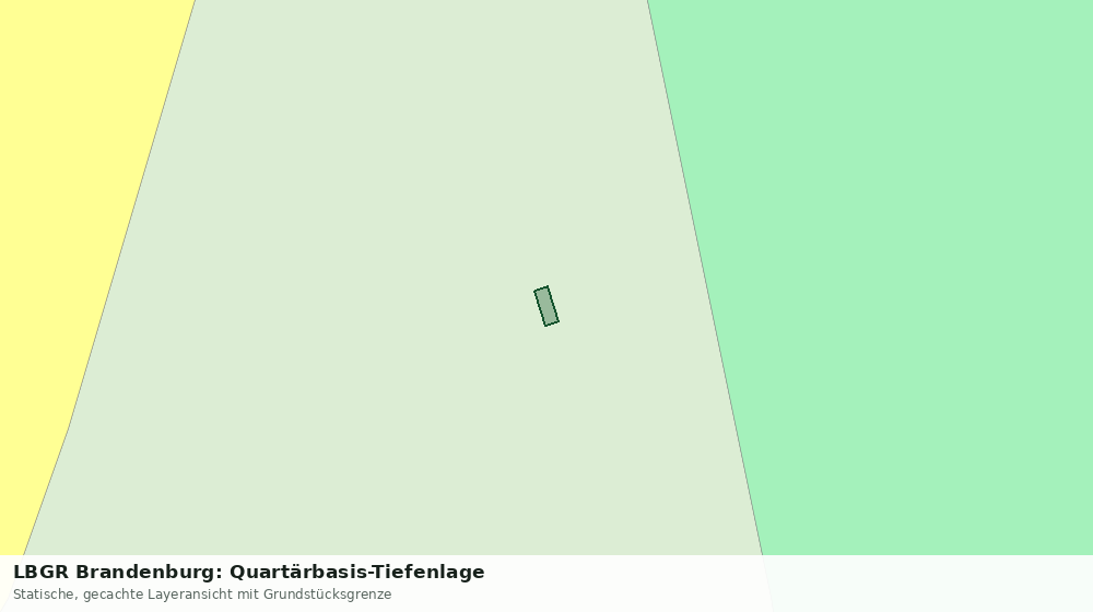 Statische Kartenansicht: LBGR Brandenburg: Quartärbasis-Tiefenlage