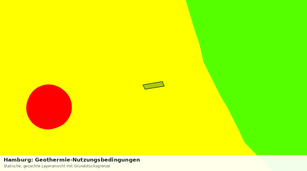 Statische Kartenansicht: Hamburg: Geothermie-Nutzungsbedingungen