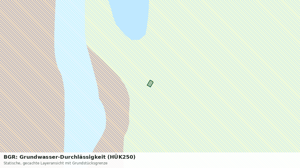 Statische Kartenansicht: BGR: Grundwasser-Durchlässigkeit (HÜK250)
