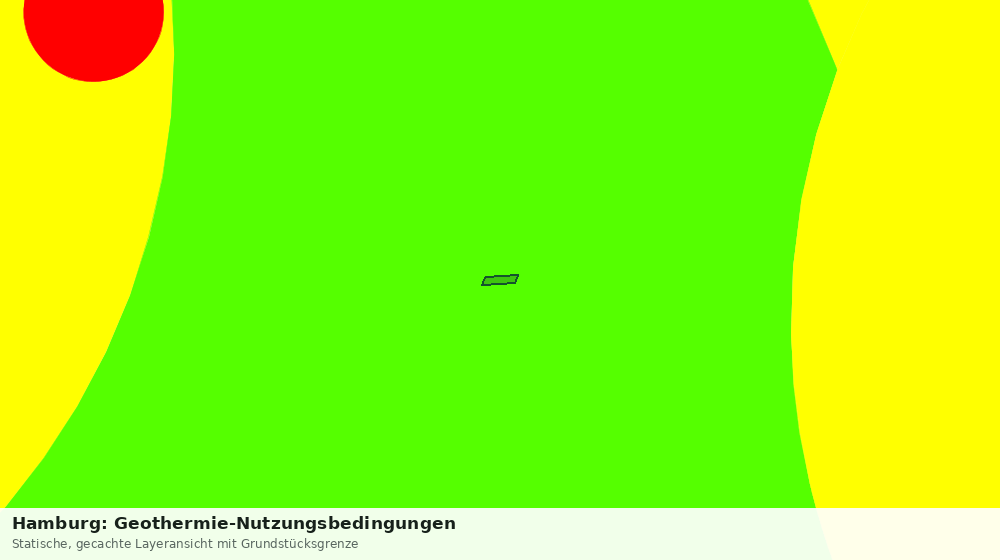 Statische Kartenansicht: Hamburg: Geothermie-Nutzungsbedingungen