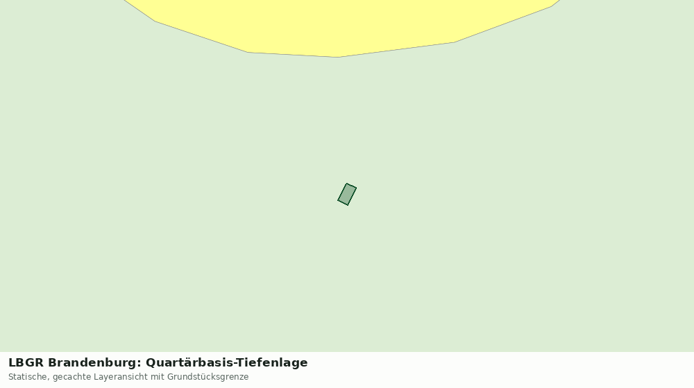 Statische Kartenansicht: LBGR Brandenburg: Quartärbasis-Tiefenlage