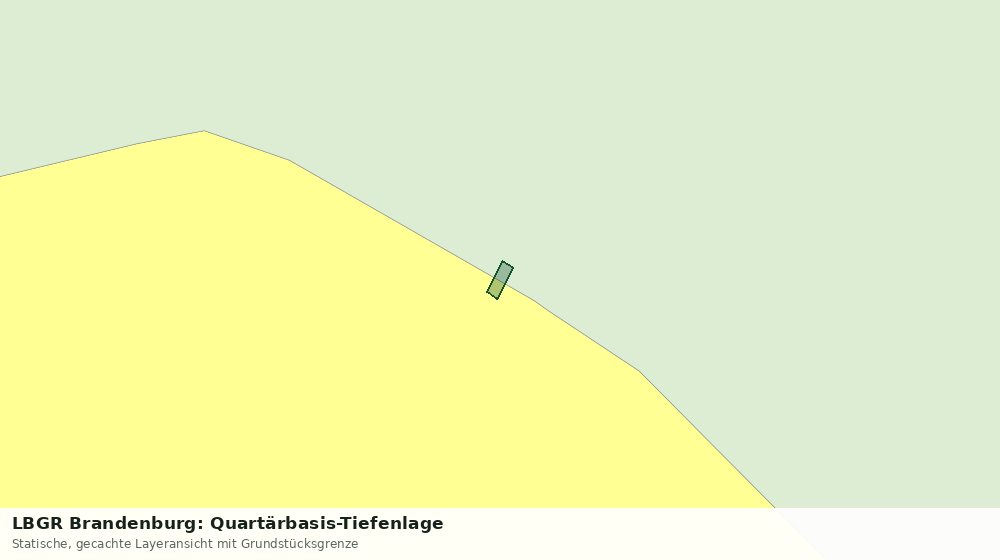 Statische Kartenansicht: LBGR Brandenburg: Quartärbasis-Tiefenlage