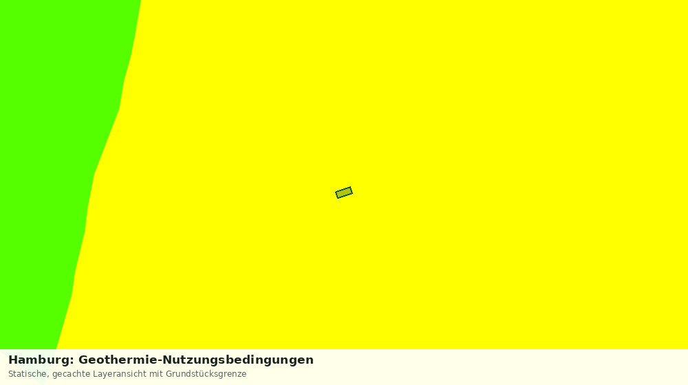 Statische Kartenansicht: Hamburg: Geothermie-Nutzungsbedingungen