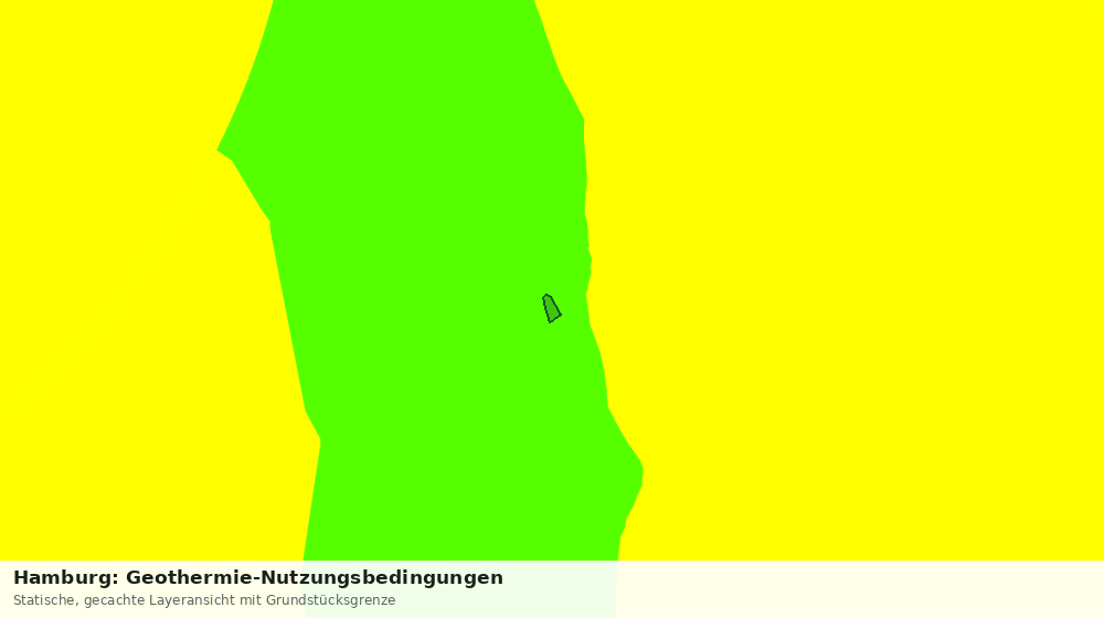 Statische Kartenansicht: Hamburg: Geothermie-Nutzungsbedingungen