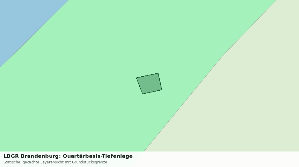 Statische Kartenansicht: LBGR Brandenburg: Quartärbasis-Tiefenlage