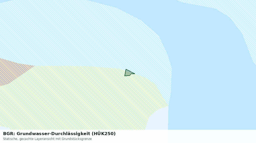 Statische Kartenansicht: BGR: Grundwasser-Durchlässigkeit (HÜK250)