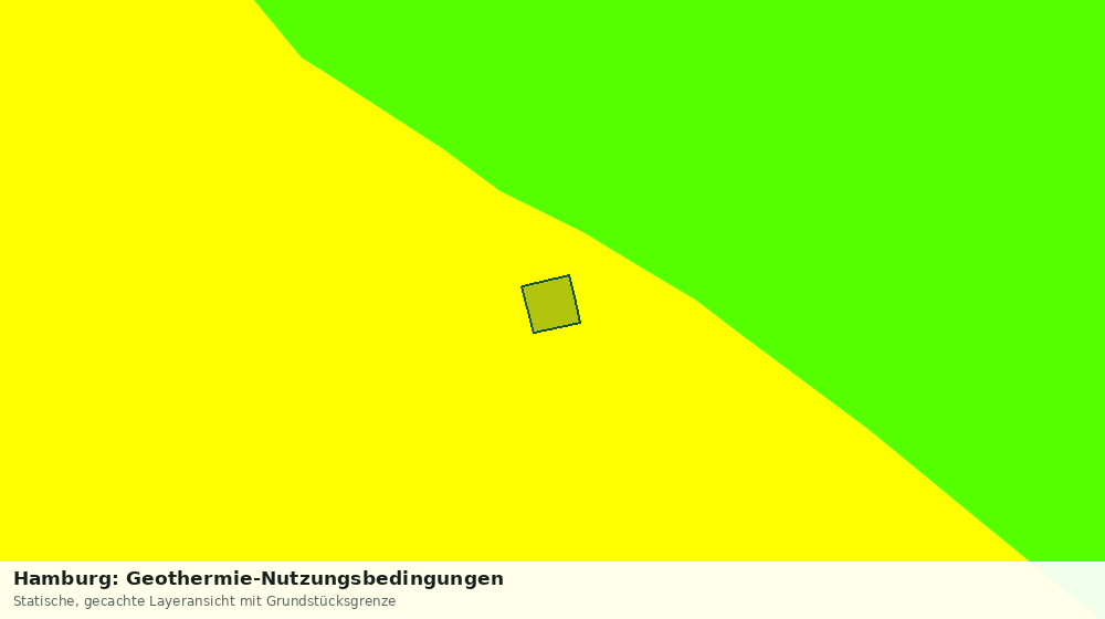 Statische Kartenansicht: Hamburg: Geothermie-Nutzungsbedingungen