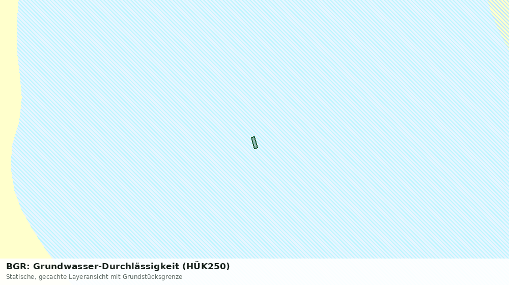 Statische Kartenansicht: BGR: Grundwasser-Durchlässigkeit (HÜK250)