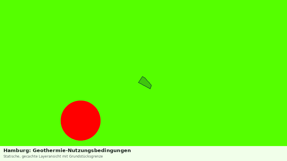 Statische Kartenansicht: Hamburg: Geothermie-Nutzungsbedingungen