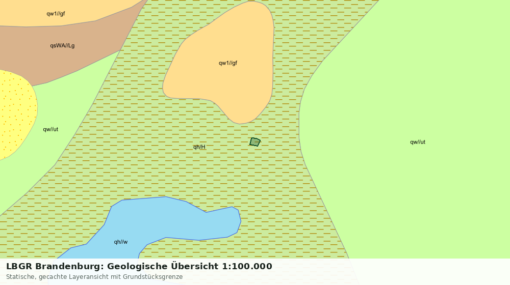 Statische Kartenansicht: LBGR Brandenburg: Geologische Übersicht 1:100.000