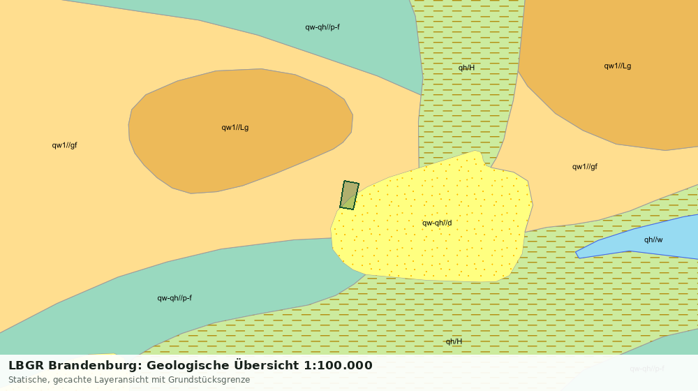Statische Kartenansicht: LBGR Brandenburg: Geologische Übersicht 1:100.000