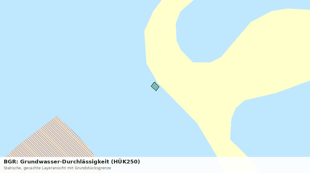 Statische Kartenansicht: BGR: Grundwasser-Durchlässigkeit (HÜK250)