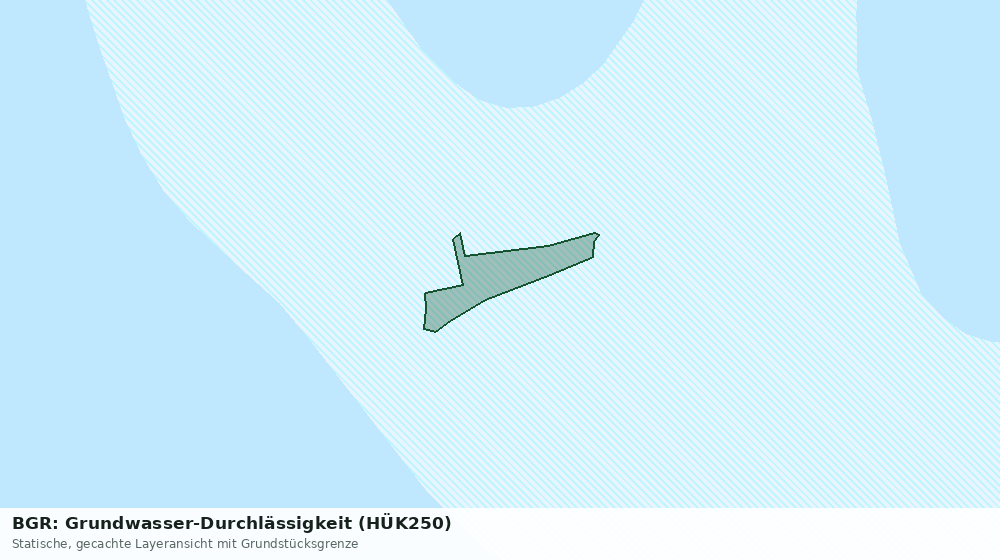 Statische Kartenansicht: BGR: Grundwasser-Durchlässigkeit (HÜK250)