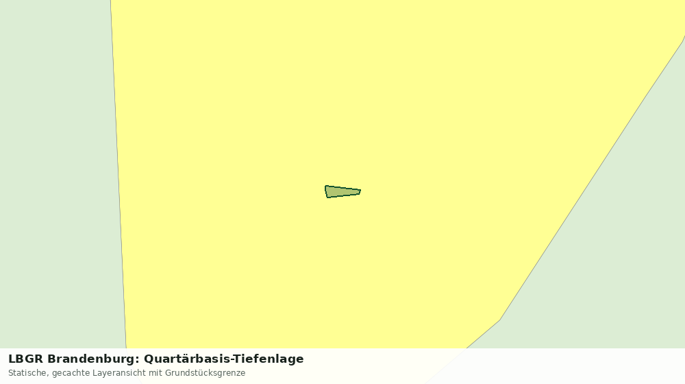 Statische Kartenansicht: LBGR Brandenburg: Quartärbasis-Tiefenlage