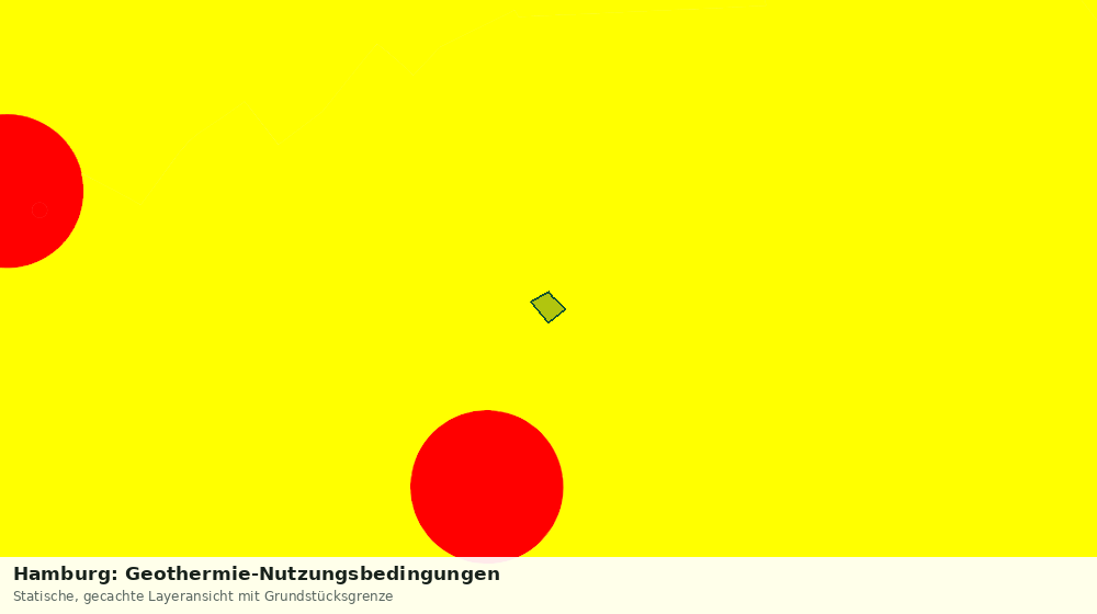 Statische Kartenansicht: Hamburg: Geothermie-Nutzungsbedingungen