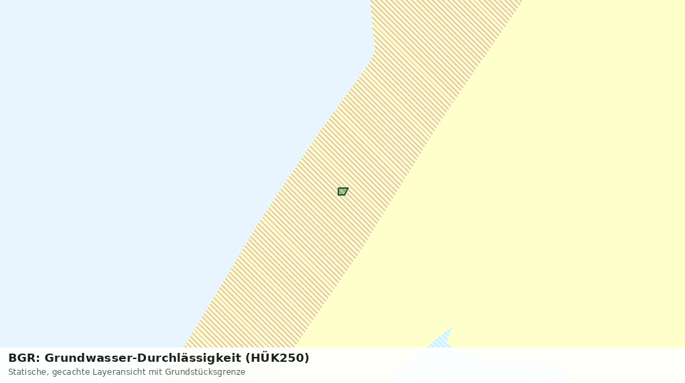 Statische Kartenansicht: BGR: Grundwasser-Durchlässigkeit (HÜK250)