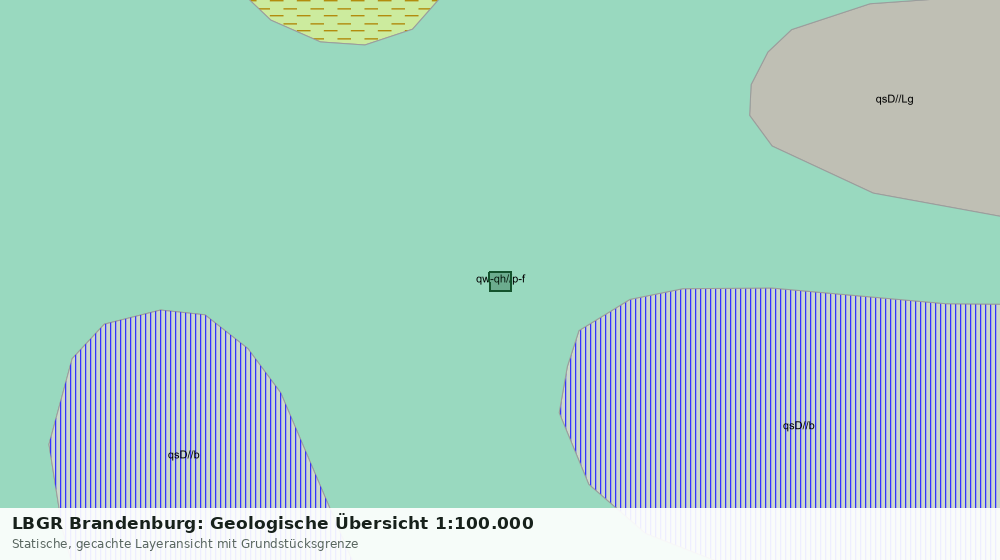 Statische Kartenansicht: LBGR Brandenburg: Geologische Übersicht 1:100.000