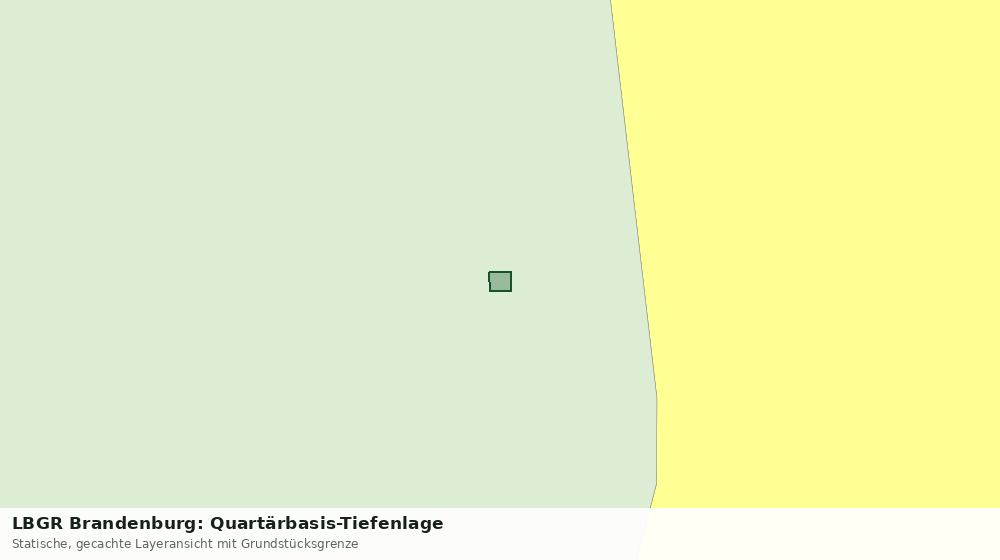 Statische Kartenansicht: LBGR Brandenburg: Quartärbasis-Tiefenlage