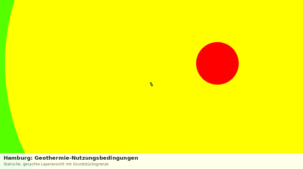Statische Kartenansicht: Hamburg: Geothermie-Nutzungsbedingungen