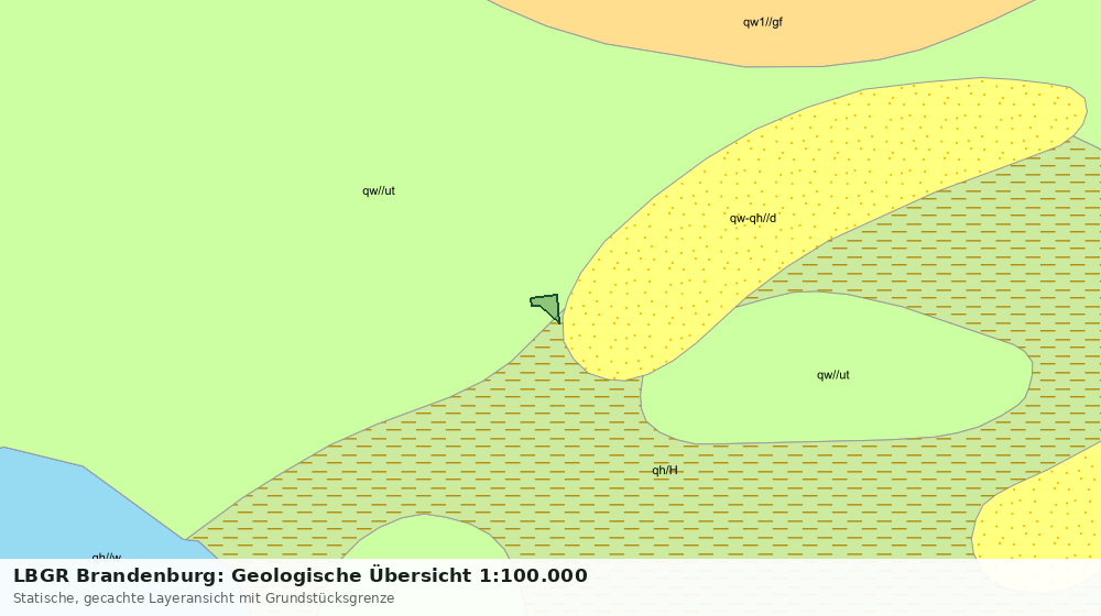 Statische Kartenansicht: LBGR Brandenburg: Geologische Übersicht 1:100.000