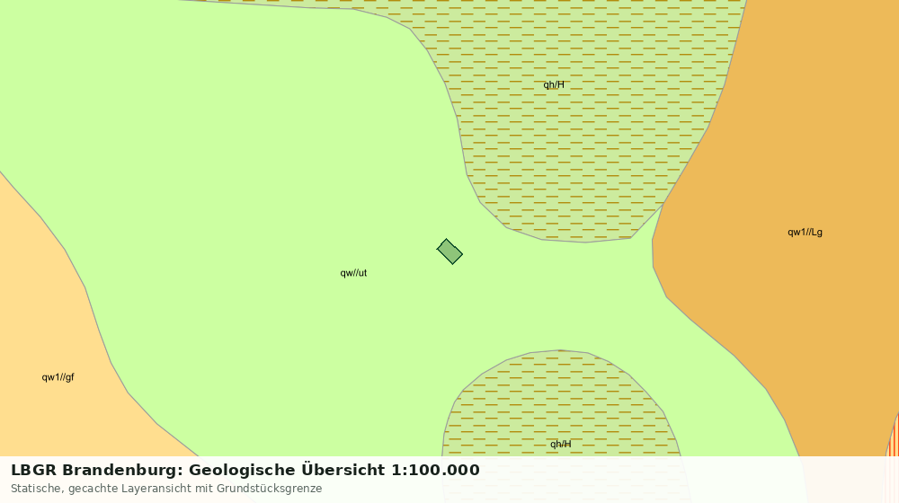 Statische Kartenansicht: LBGR Brandenburg: Geologische Übersicht 1:100.000