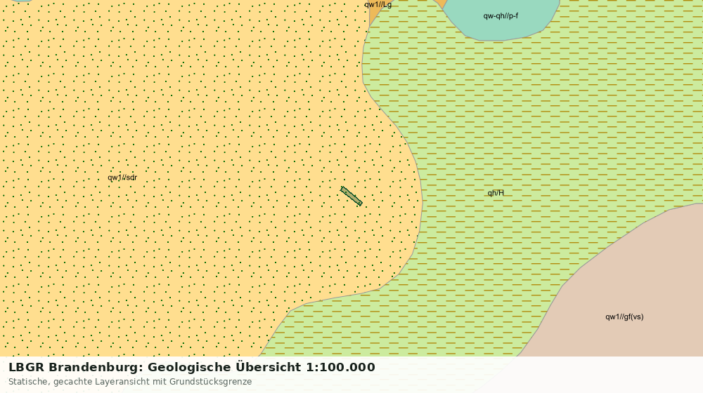 Statische Kartenansicht: LBGR Brandenburg: Geologische Übersicht 1:100.000