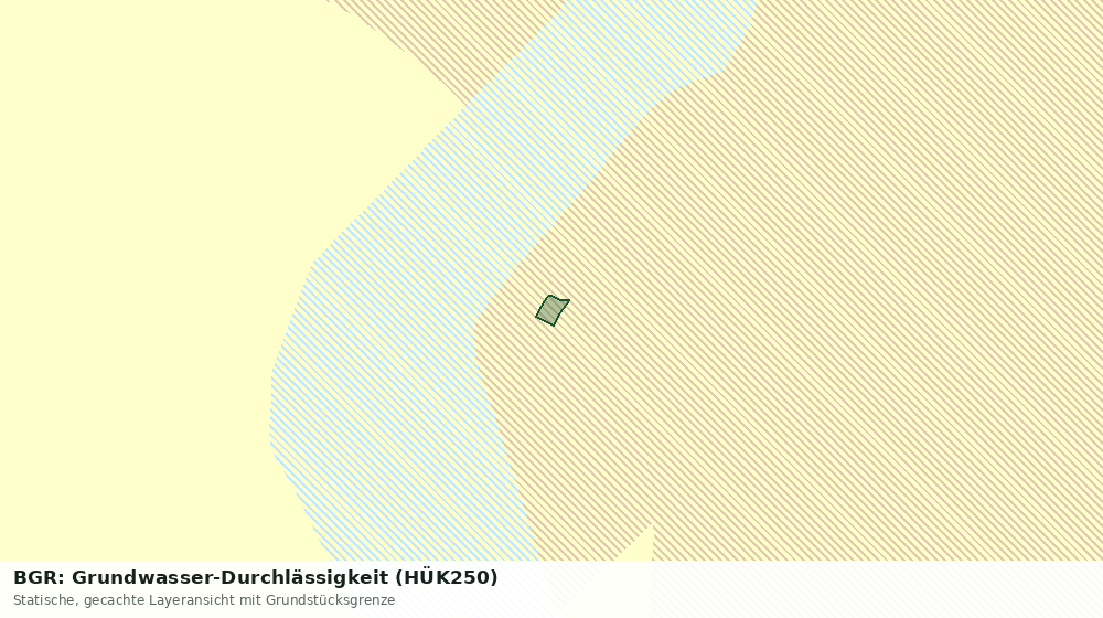Statische Kartenansicht: BGR: Grundwasser-Durchlässigkeit (HÜK250)