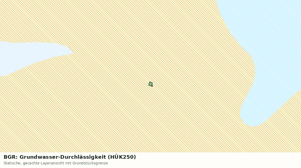 Statische Kartenansicht: BGR: Grundwasser-Durchlässigkeit (HÜK250)
